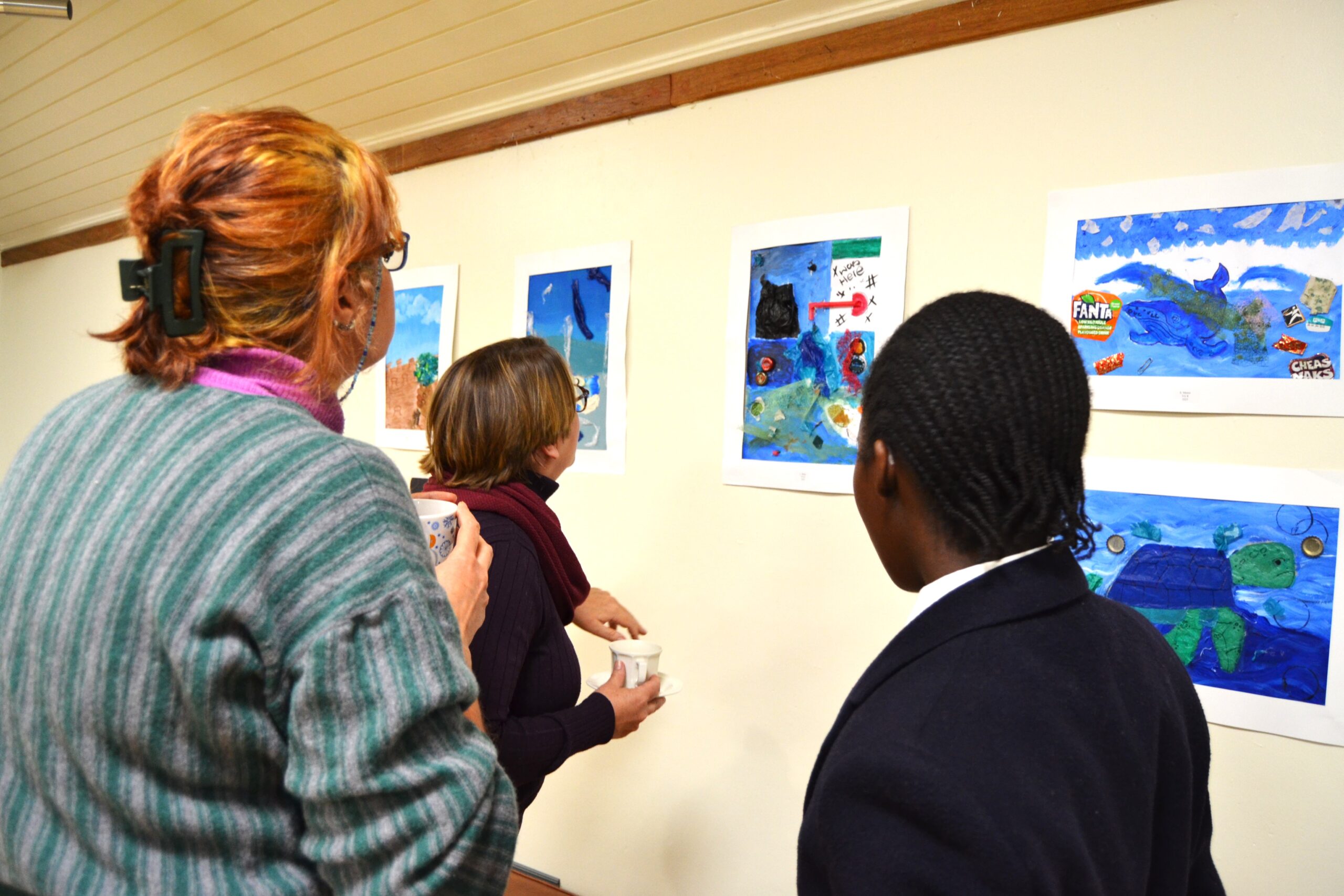 Highlighting the Implications of Plastic Pollution Through Art in Celebration of National Marine Month at NRF-SAIAB