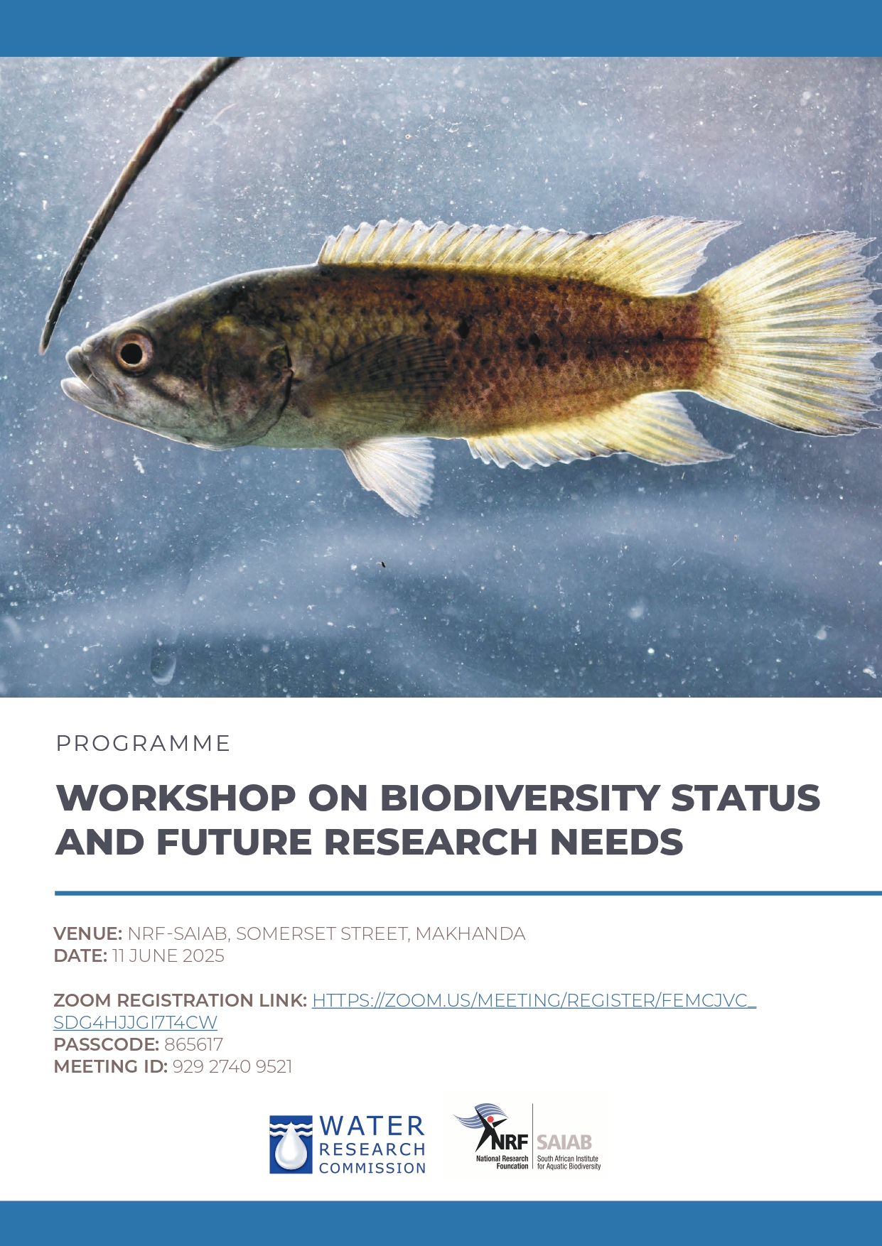 Workshop on Biodiversity Status & Future Research Needs – 11 June 2025